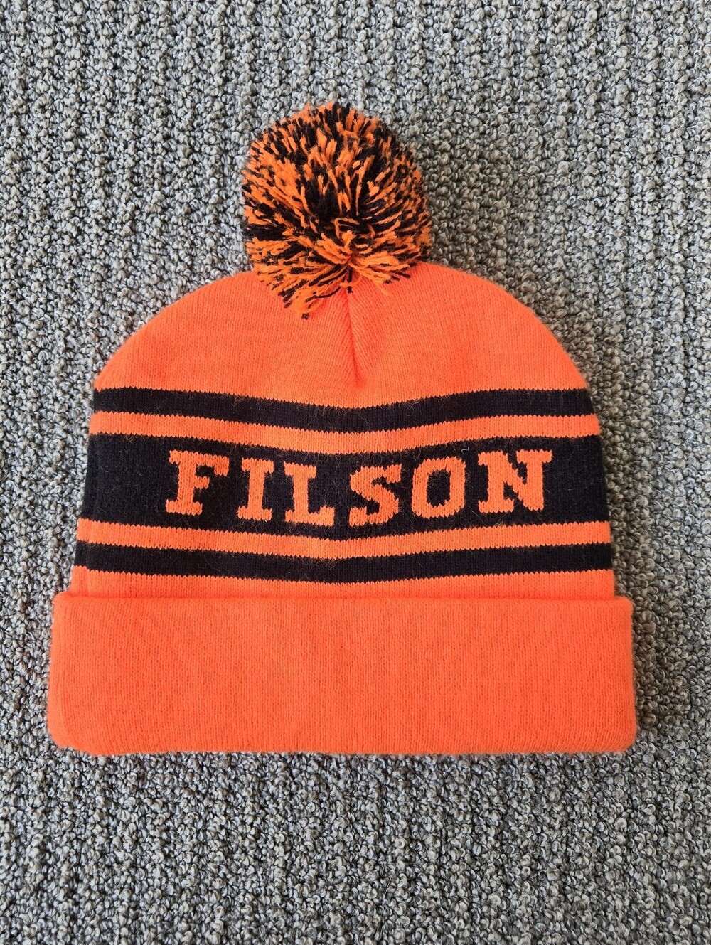 Filson Pom Pom Beanine - Blaze Orange
